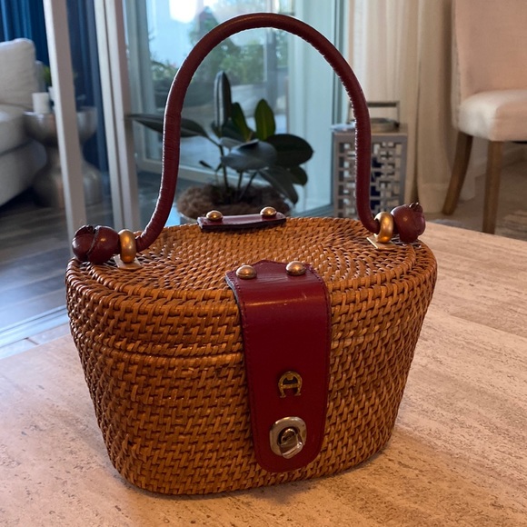 Etienne Aigner Bags Vintage Etienne Aginer Wicker Purse Poshmark